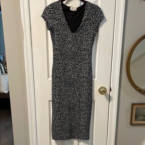 Jessica Simpson Polka Dot Midi Bodycon Dress